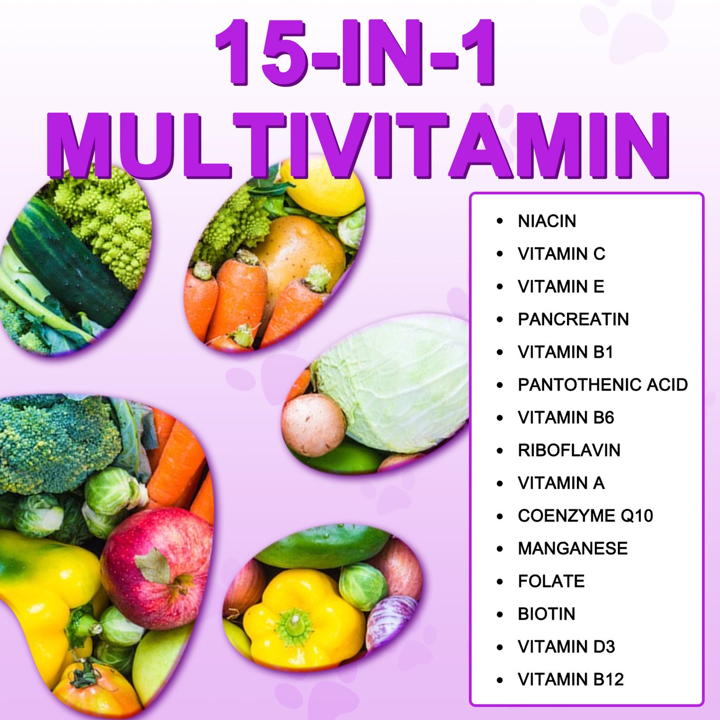 15 IN 1 MULTIVITAMIN TABLETS FOR DOGS