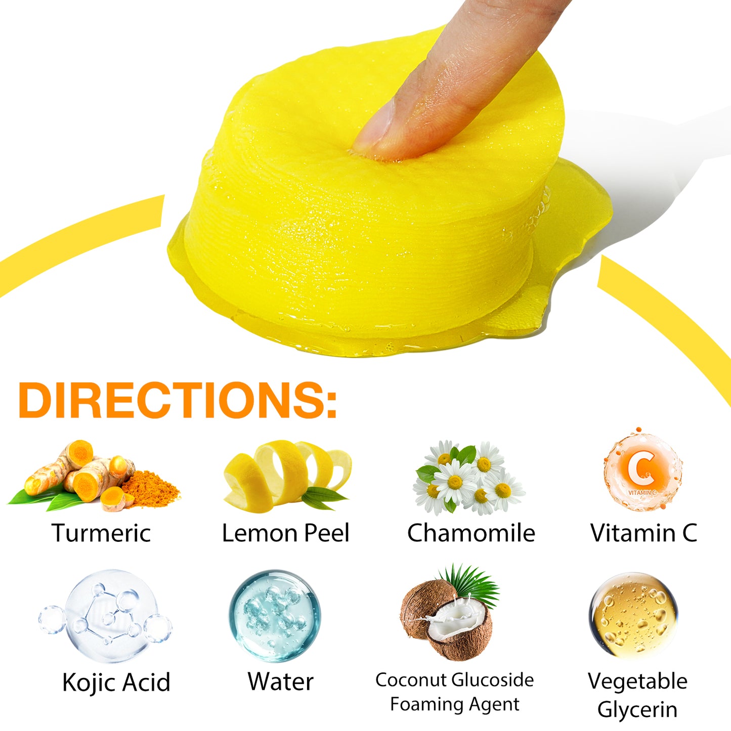 Kojic Acid & Turmeric Facial Cleansing Pads