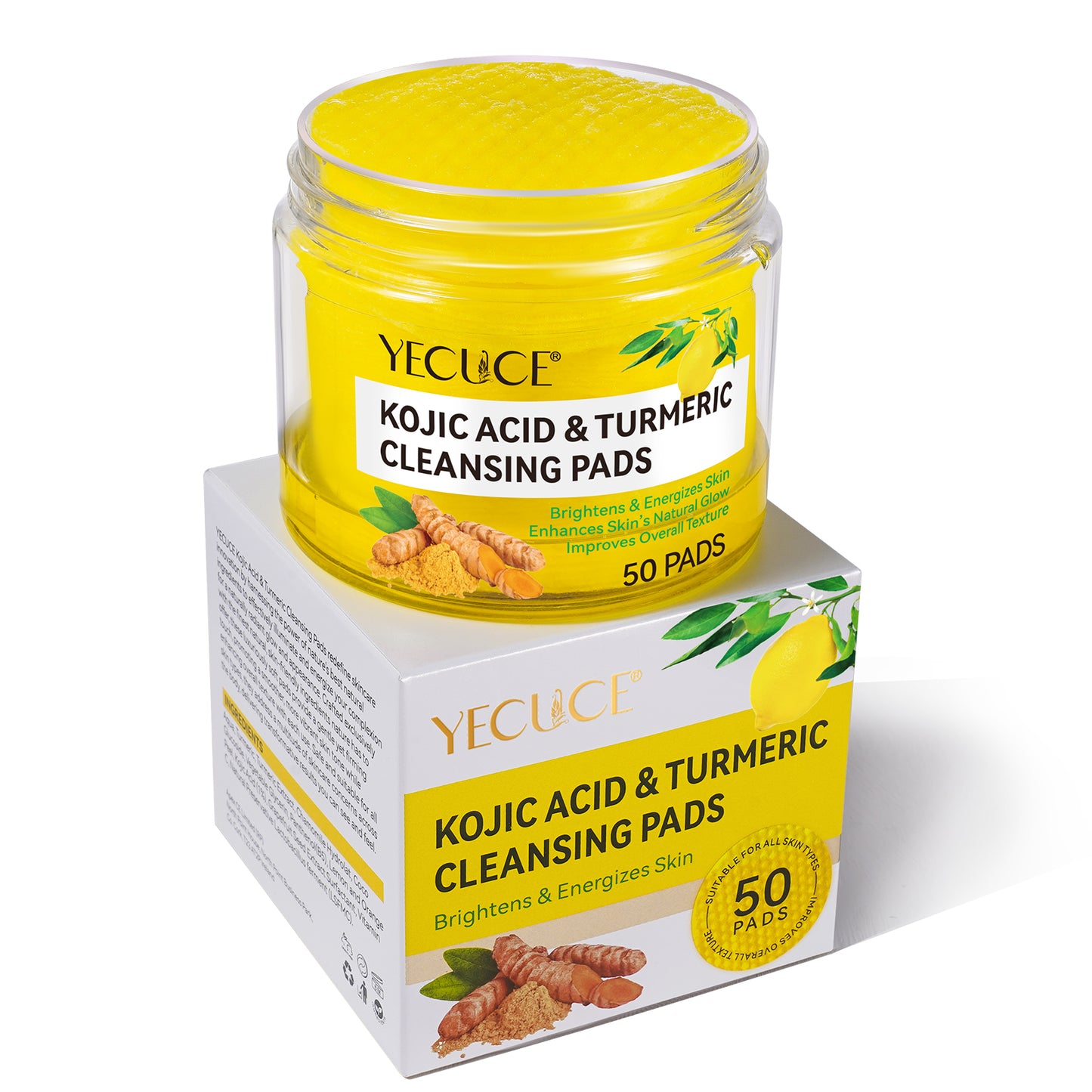 Kojic Acid & Turmeric Facial Cleansing Pads